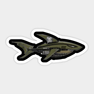 MECHA SHARK Sticker